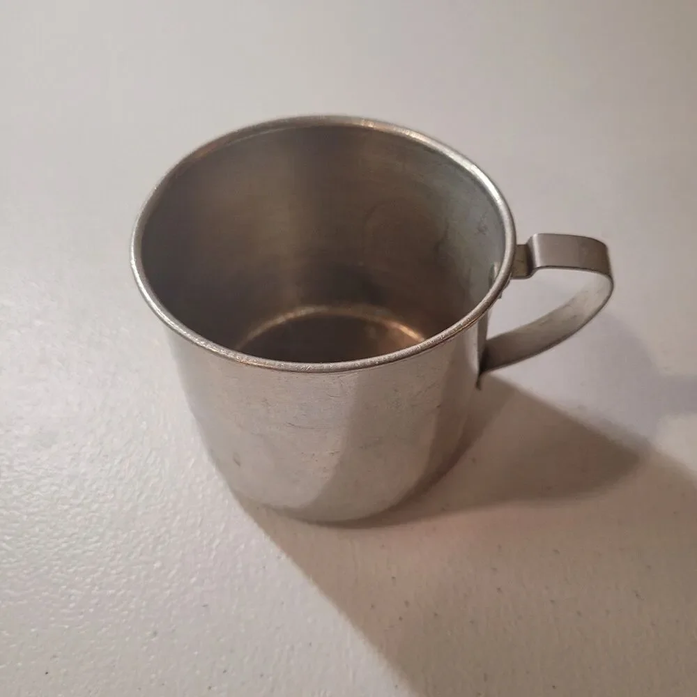 Vintage Aluminum Camping Mug – Metal Cup with Handle – 3